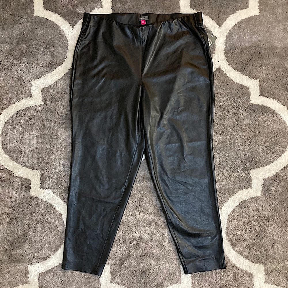 Vince Camuto Black Vegan Leather pants